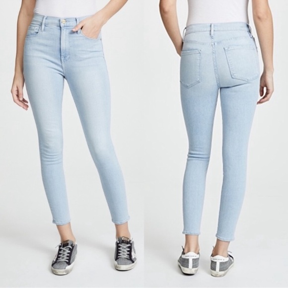 Frame Tadley high rise cigarette jeans - Picture 1 of 6